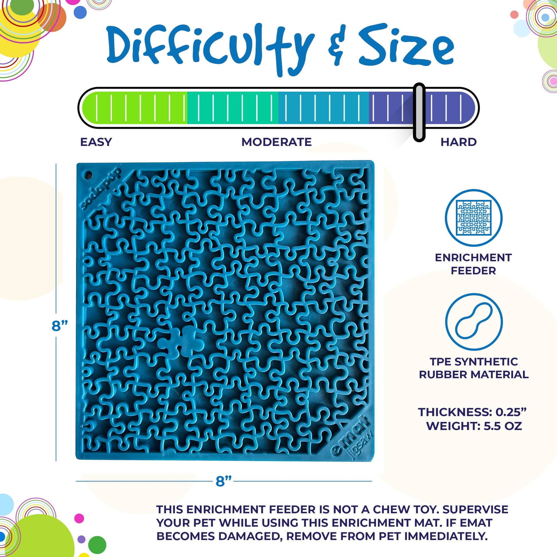 Jigsaw Puzzle Emat Enrichment Lick Mat For Dogs And Cats Toy - gallery image 6