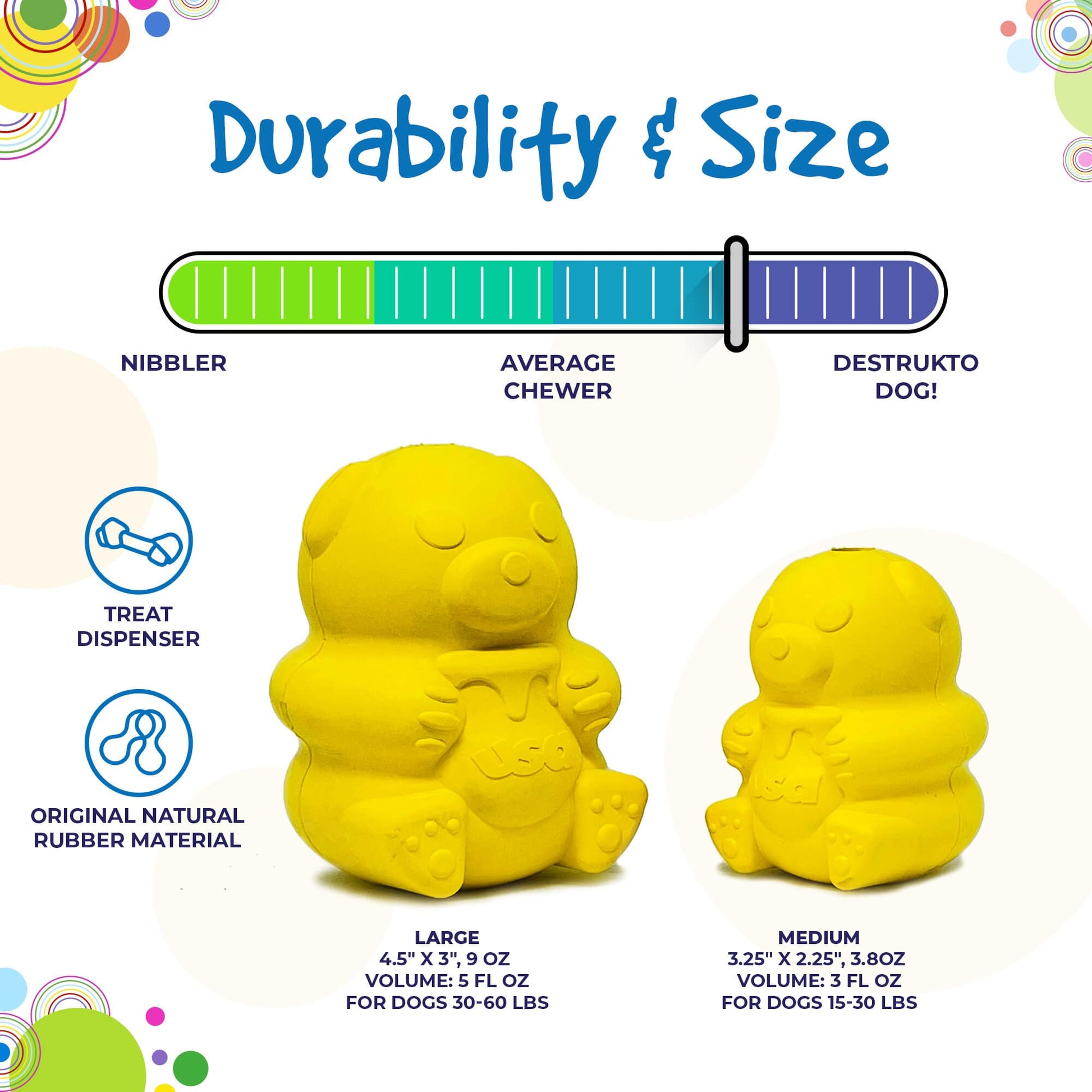 Honey Bear Edispenser Durable Rubber Treat Dispenser For USA - gallery image 5