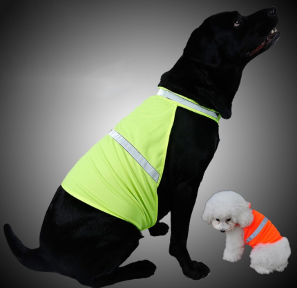 Fluorescent Safety Dog Vest Dog Apparel Premium Pet Supply - main product image