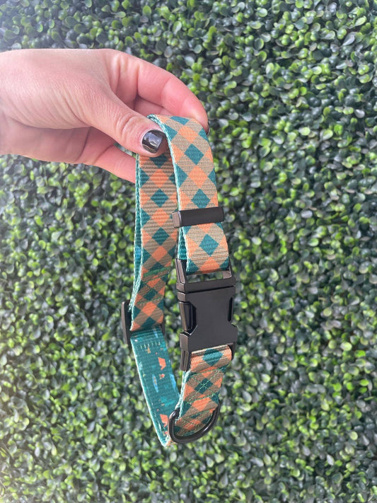 Dog Collar Collar Plaid Camping Adjustable Walking Collar - main product image for dog collar