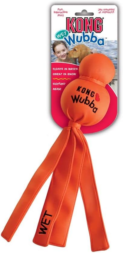 KONG Wubba Wet Tug Dog Toy Durable Play - main product image