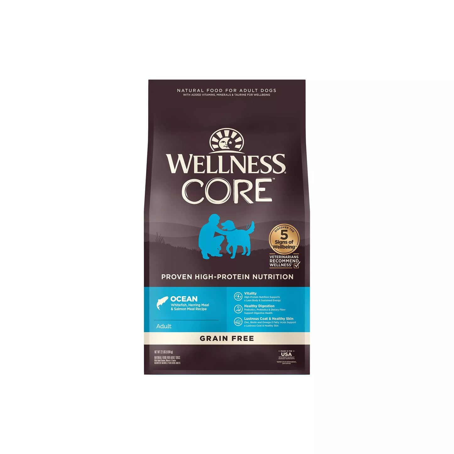 Wellness Core Adult Grain Free Ocean Whitefish Herring And - main product image