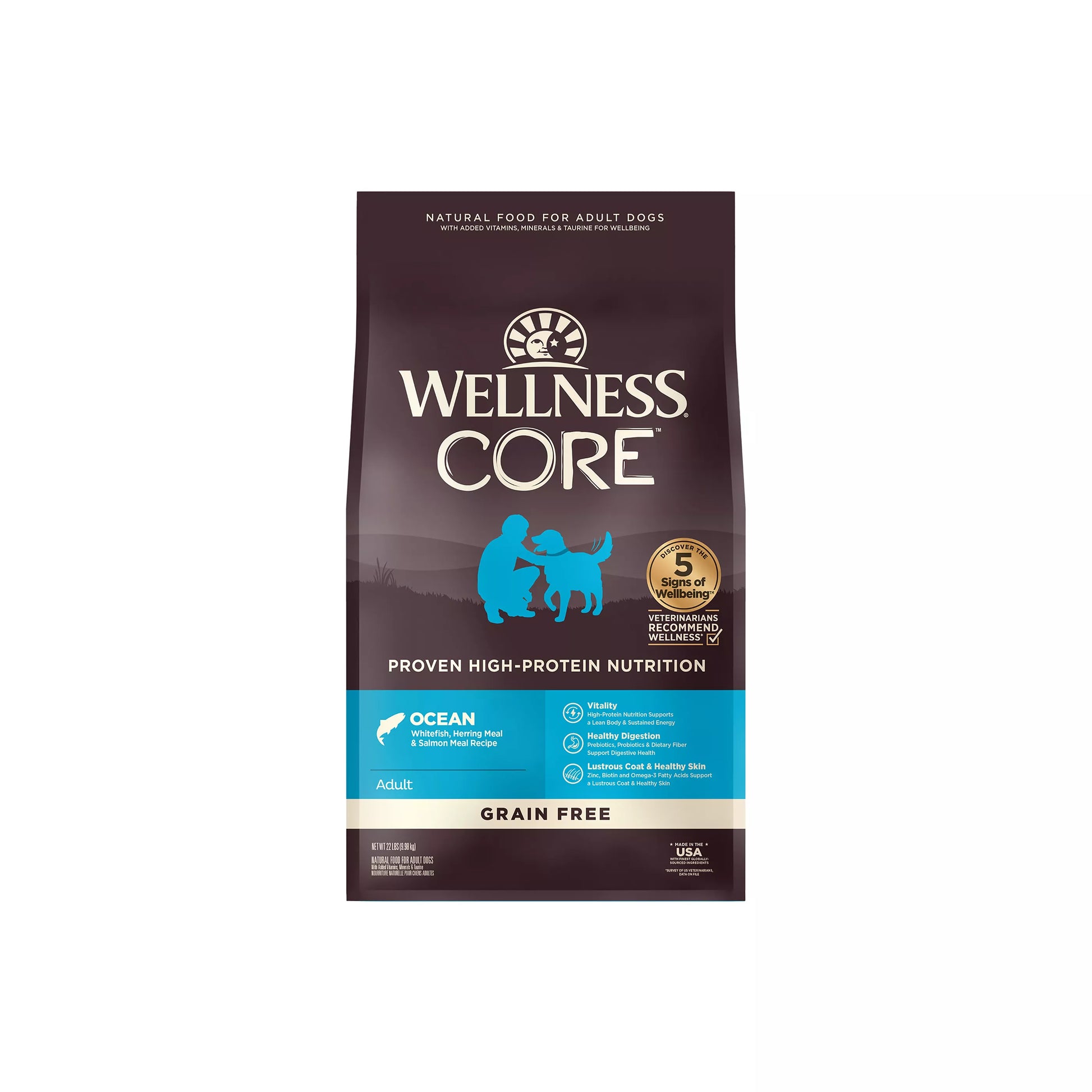 Wellness Core Adult Grain Free Ocean Whitefish Herring And - main product image