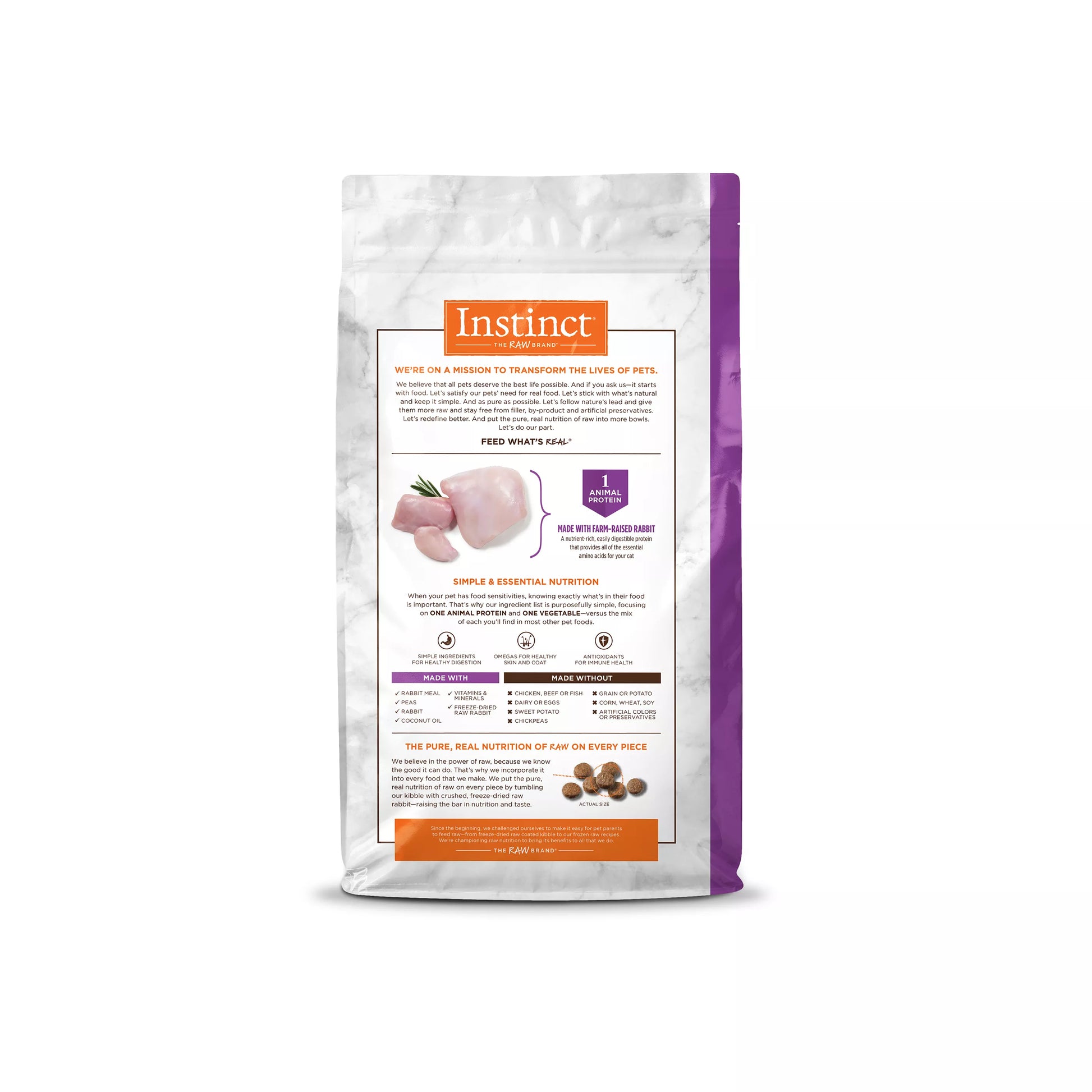 Instinct Cat Limited Ingredient Rabbit Grain Free (4.5lb) - detail view