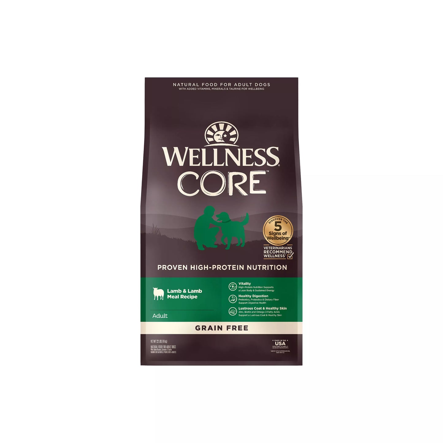 Dry Dog Food Wellness Lamb Recipe Daily Daily Meals Premium - main product image
