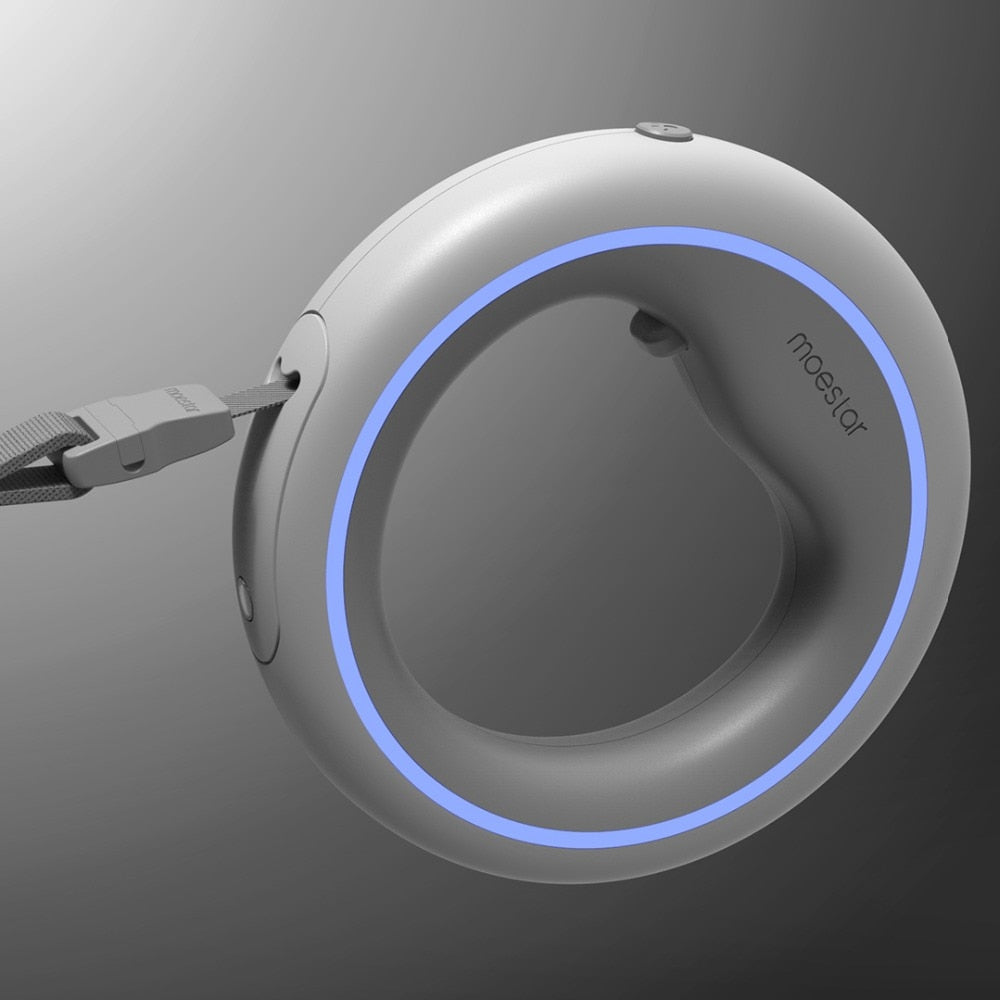 Smart Remote Moestar Retractable Dog Ring Led Lighting Puppy - close up view