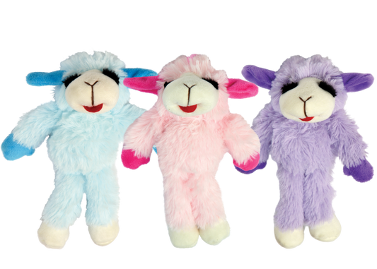 Multipet Floppy Lamb Chop Assorted Colors 14 Interactive Dog - main product image