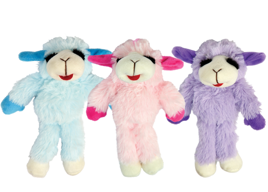 Multipet Floppy Lamb Chop Assorted Colors 7 Interactive Dog - main product image