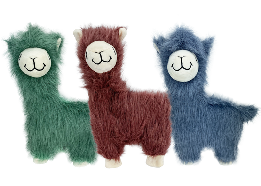 Multipet Fuzzy Llama Assorted Colors 12 Interactive Dog Toy - main product image