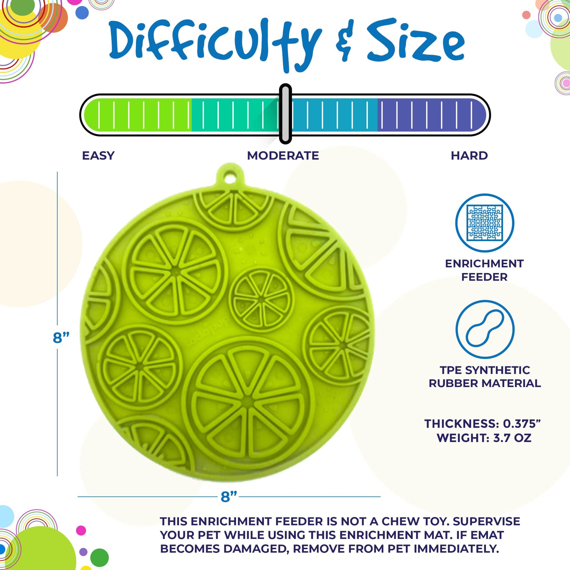 Citrus Design Emat Enrichment Lick Mat For Dogs And Cats USA - gallery image 9