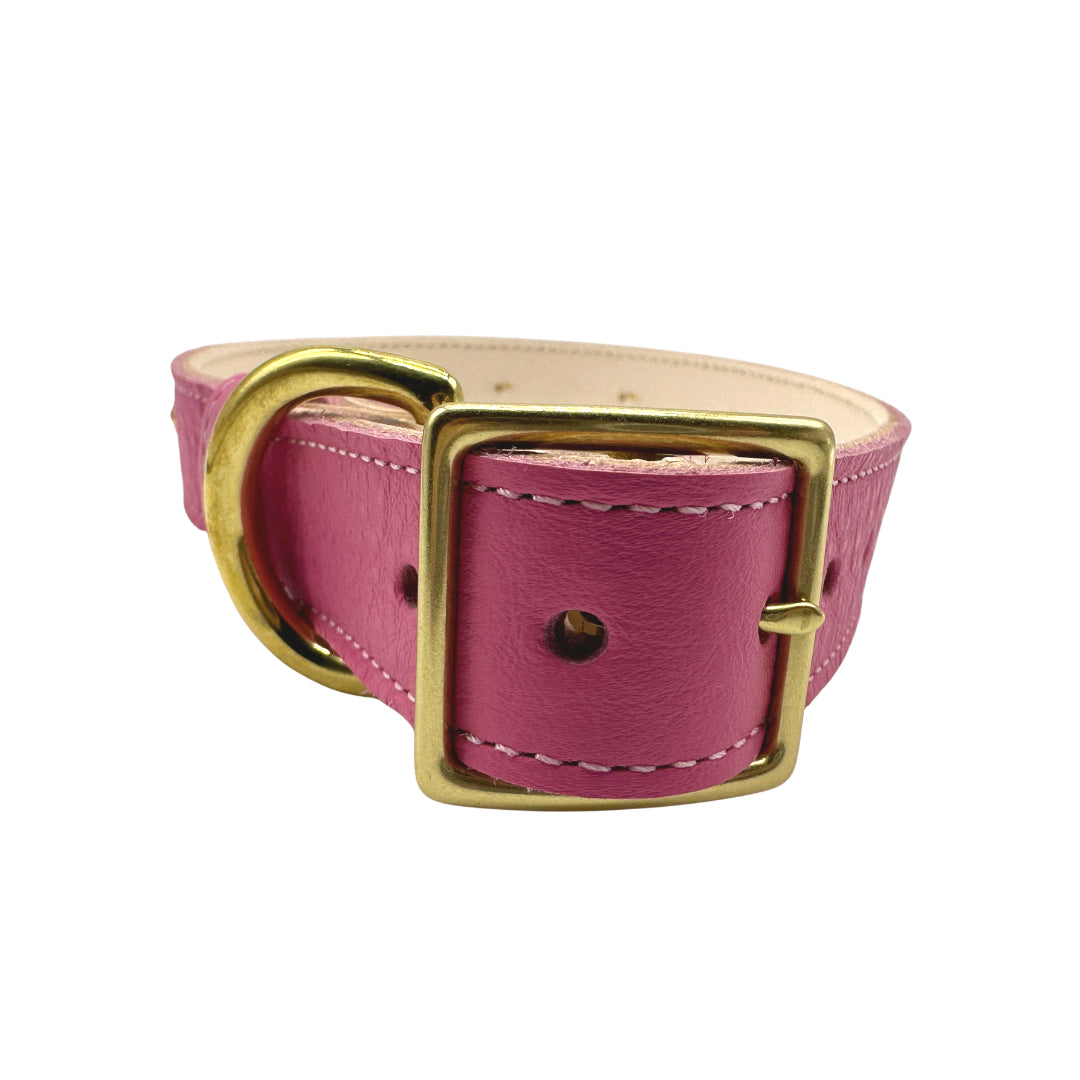 Dog Collar Plain Leather Collar for Daily Use for Comfort - gallery product image for dog collar