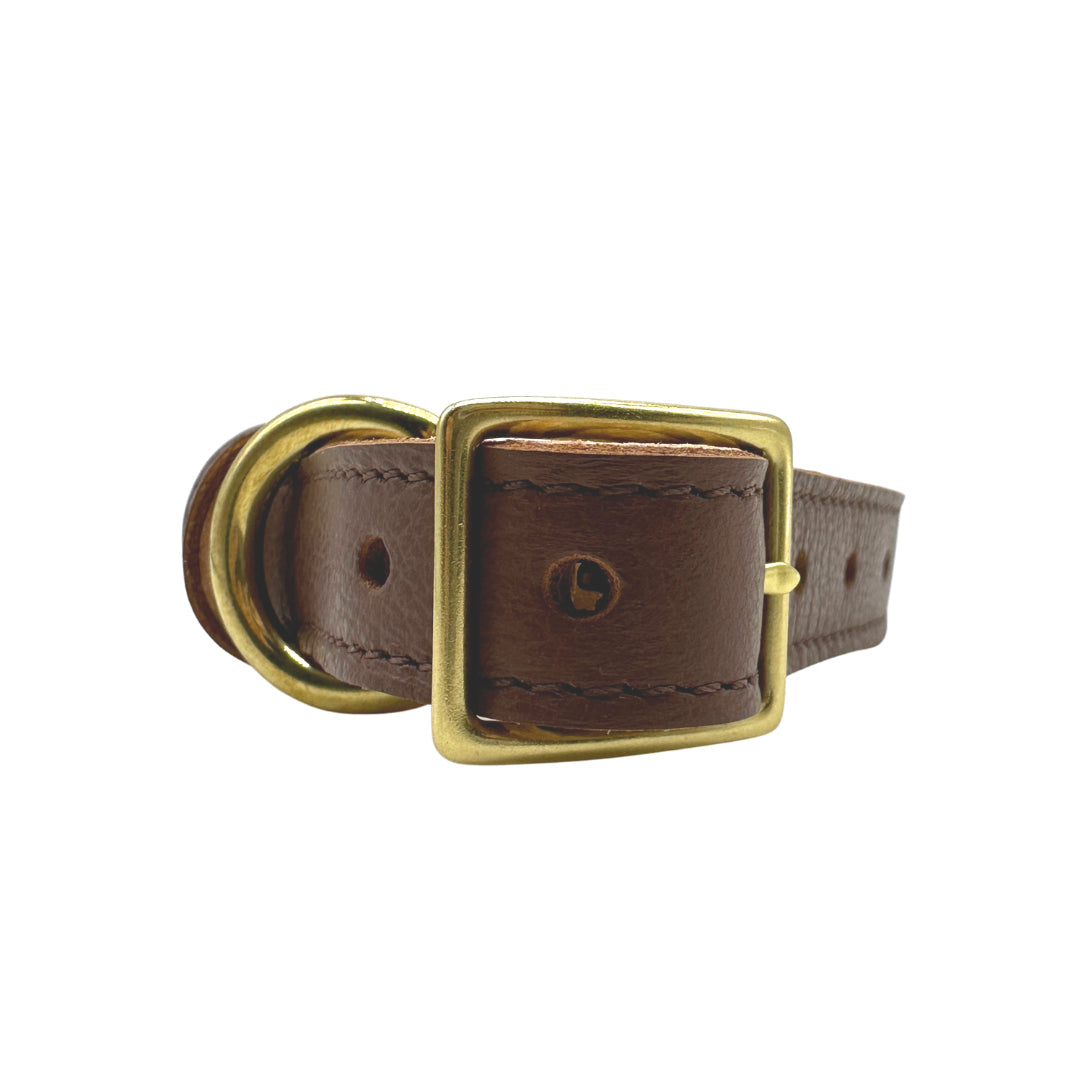 Dog Collar Plain Leather Collar for Daily Use for Comfort - gallery product image for dog collar