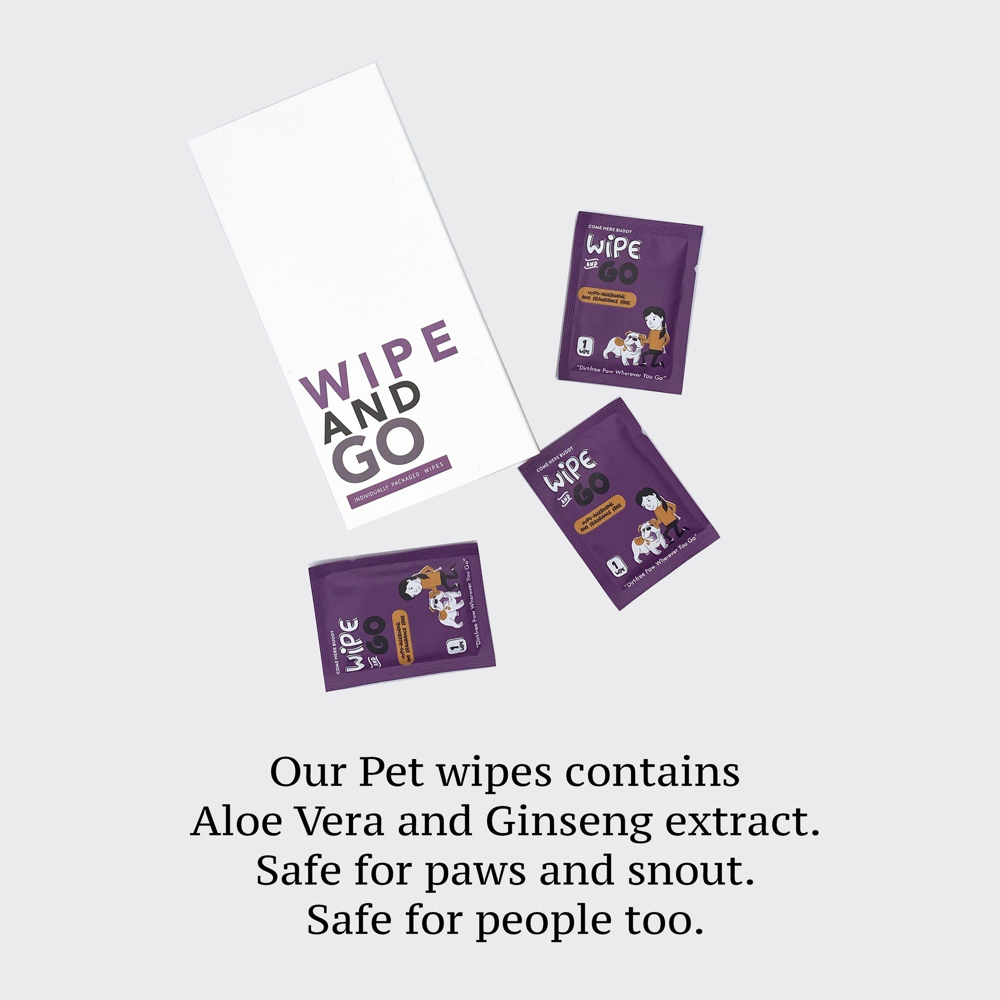 Dog Wipes - close up view