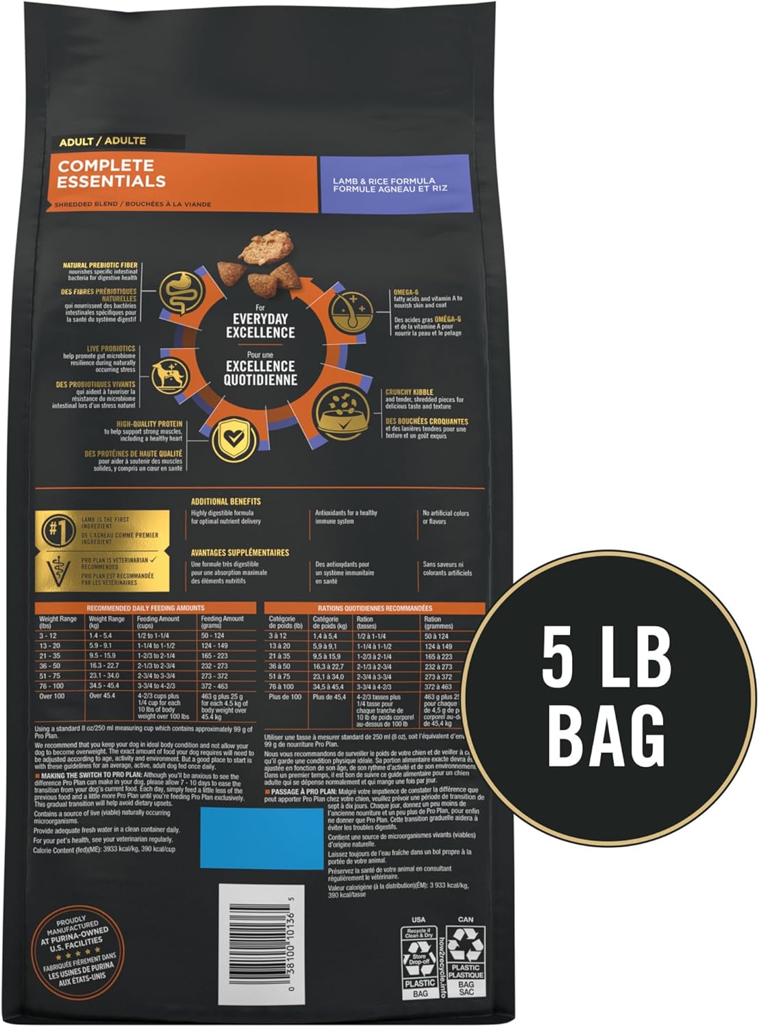 Purina Pro Plan Complete Essentials Adult Shredded Blend Dry - detail view