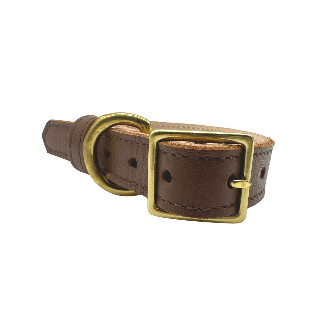 Dog Collar Plain Leather Collar for Daily Use for Comfort - gallery product image for dog collar