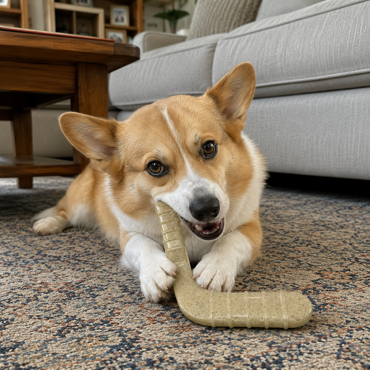 Hockey Stick Nylon Dog Chew Toy Ultra Durable For Aggressive - gallery image 5