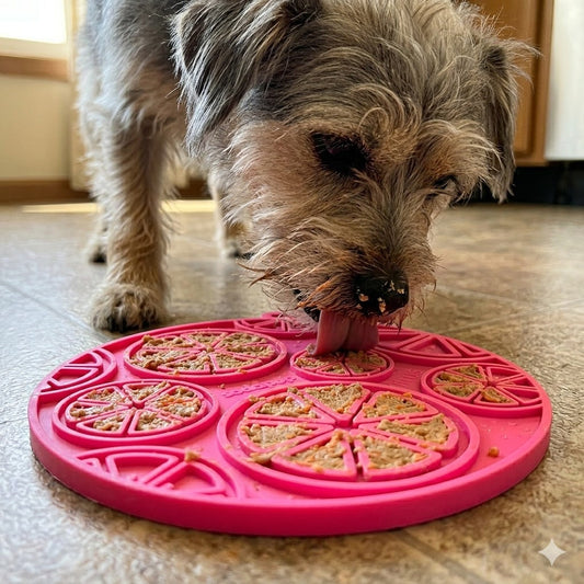 Citrus Design Emat Enrichment Lick Mat For Dogs And Cats USA - detail view