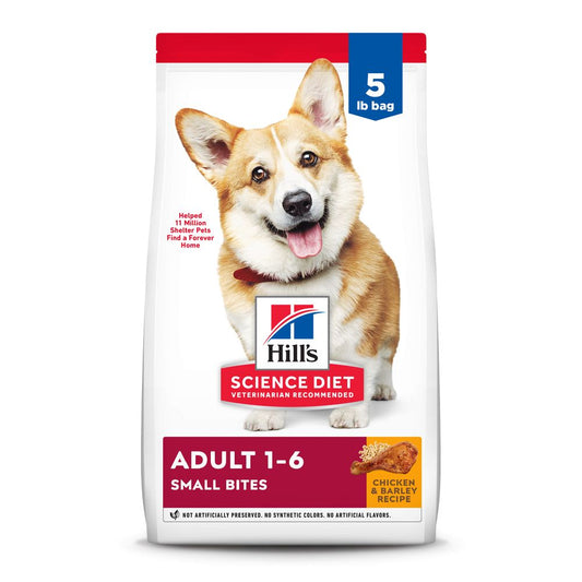 Hills Science Diet Adult Small Bites Chicken Barley Recipe - main product image