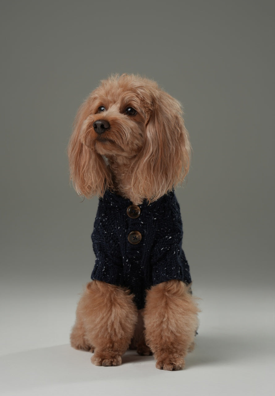 Glacier Pet Sweater Navy Dog Sweaters Premium Pet Supply - gallery image 6