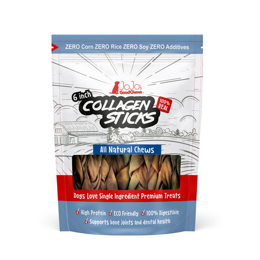 Dog Treats All-Natural Braided Collagen Stick Treats Essenti - main product image for dog treats