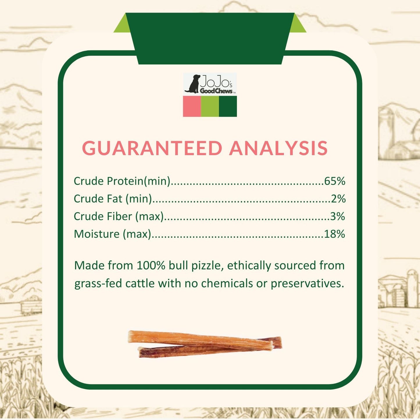 Dog Treats All-Natural Beef Bully Stick Treats Nutrient-Rich - lifestyle product image for dog treats