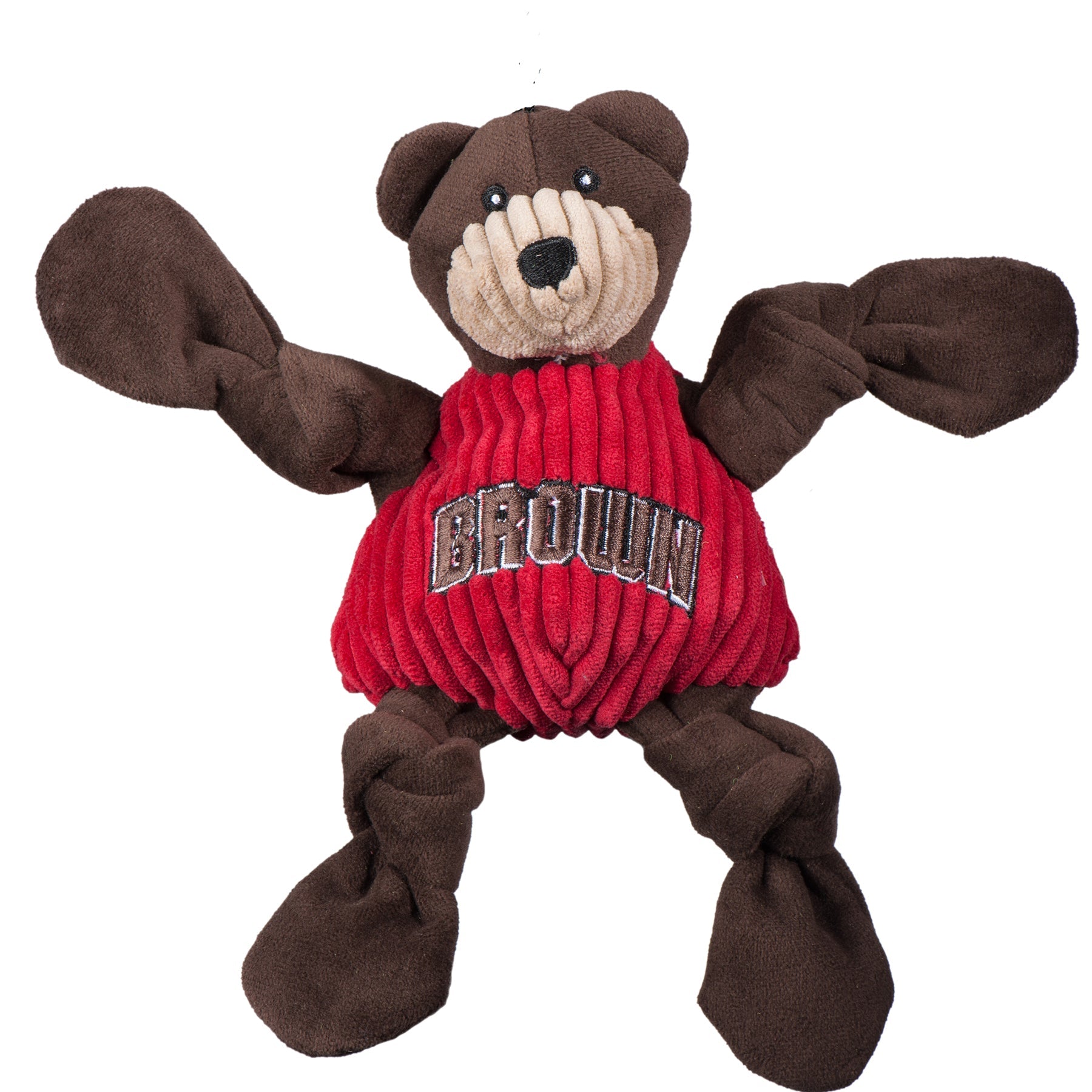 Dog Toy NCAA Brown University Bruno the Bear Knottie Plush main product image for dogs and cats
