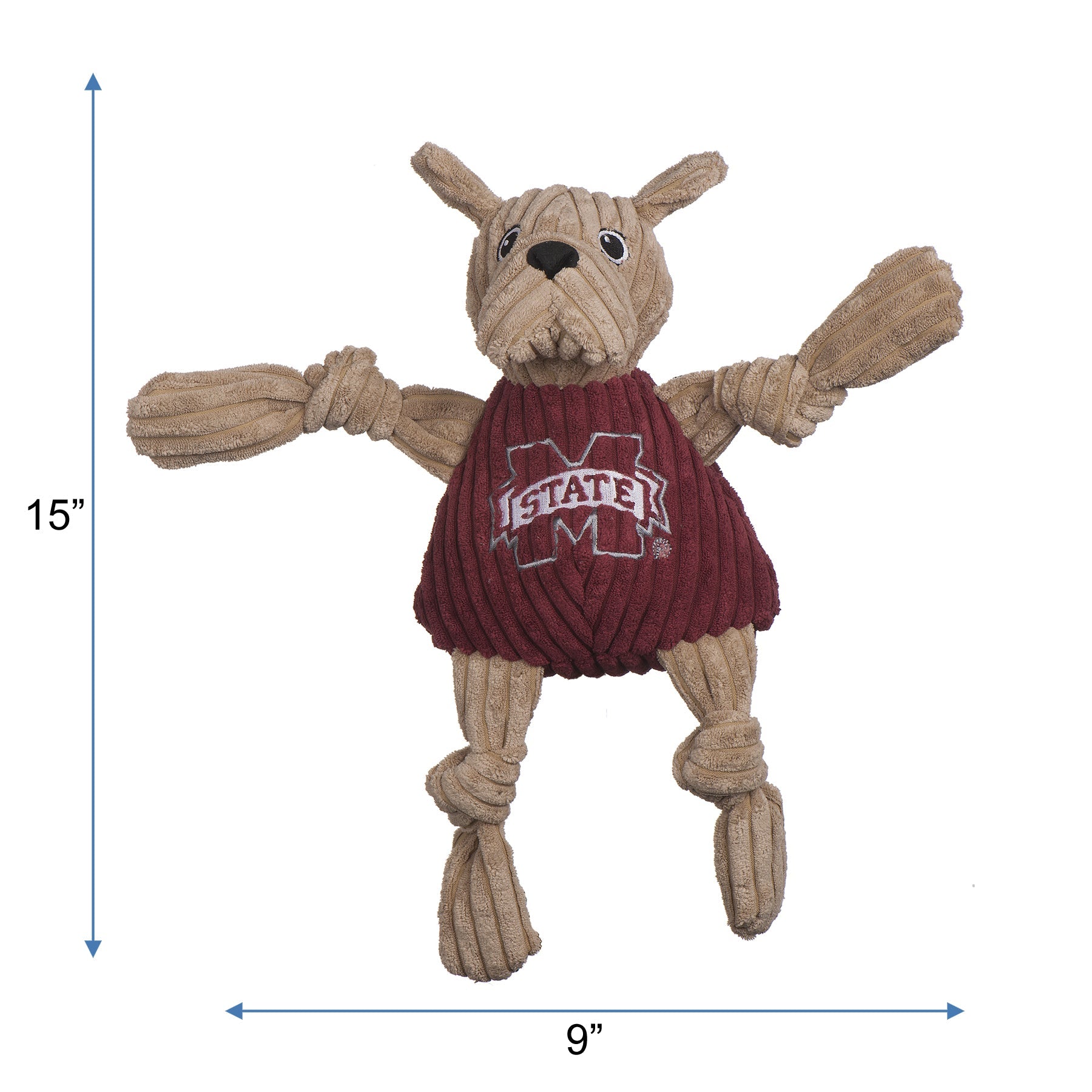 Dog Toy NCAA Mississippi State University Bully the Bulldog main product image for dogs and cats