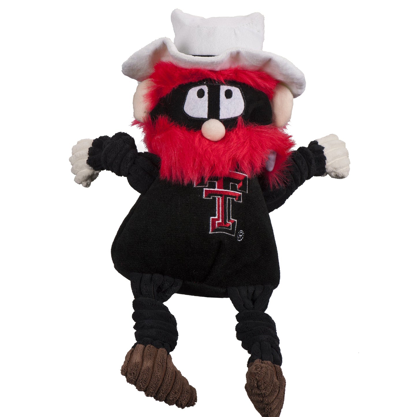 Dog Toy NCAA Texas Tech University Raider Red Knottie Plush main product image for dogs and cats
