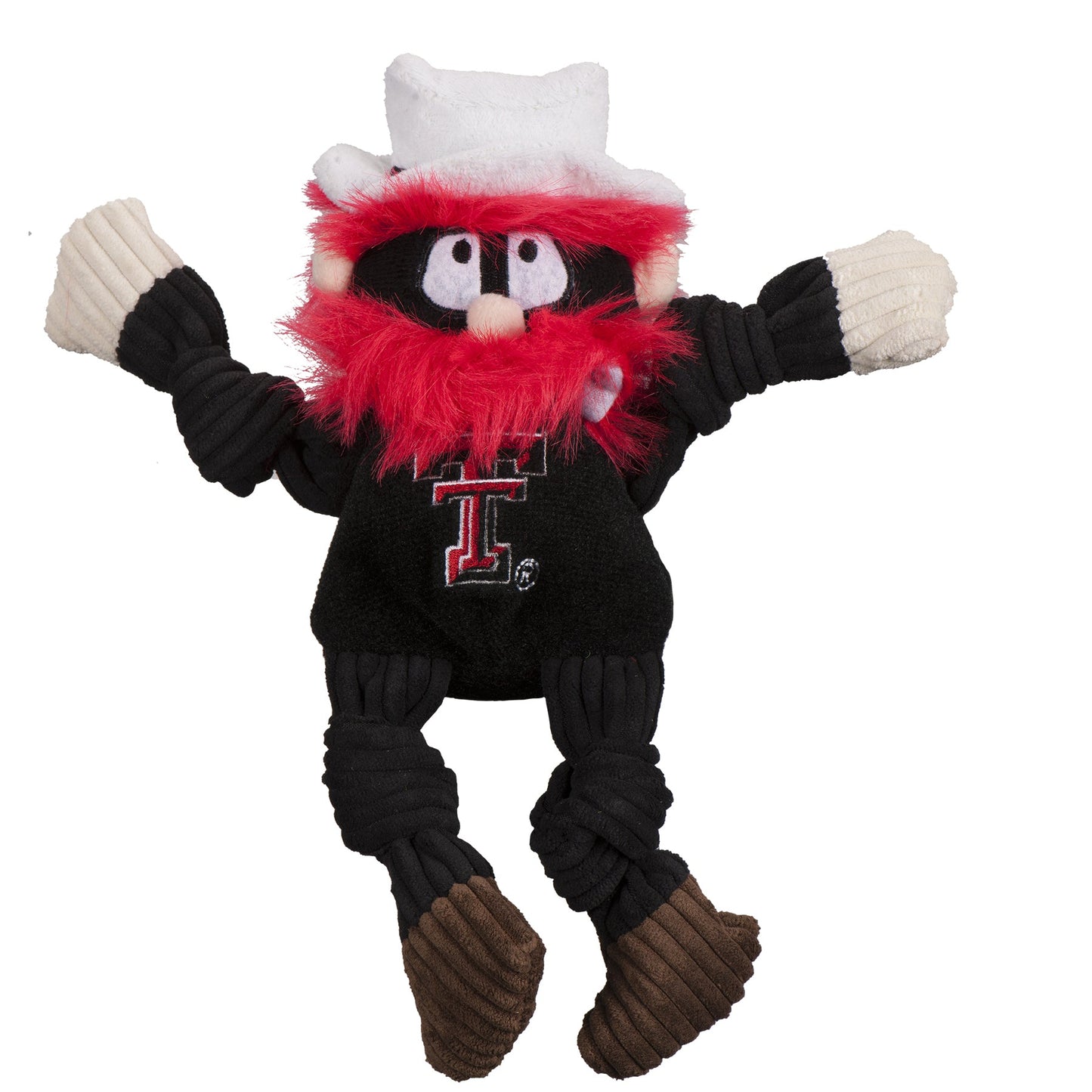 Dog Toy NCAA Texas Tech University Raider Red Knottie Plush main product image for dogs and cats