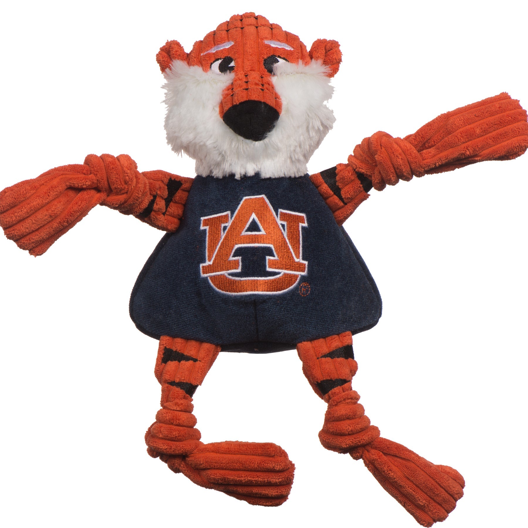 Dog Toy NCAA Auburn University Aubie the Tiger Knottie Plush main product image for dogs and cats