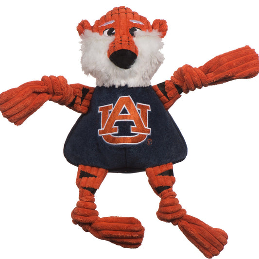 Dog Toy NCAA Auburn University Aubie the Tiger Knottie Plush main product image for dogs and cats