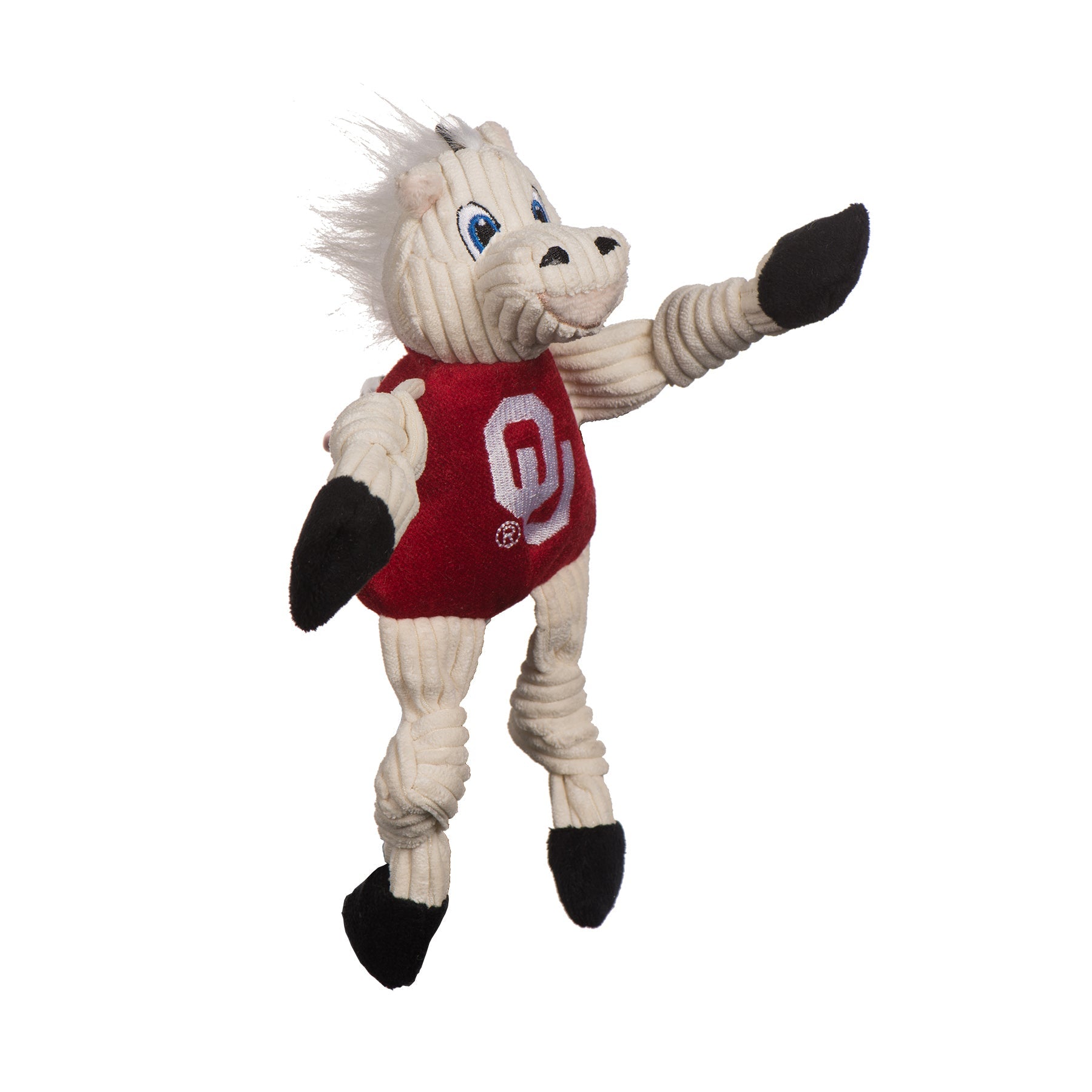 Dog Toy NCAA University of Oklahoma Sooner Knottie Plush Toy main product image for dogs and cats