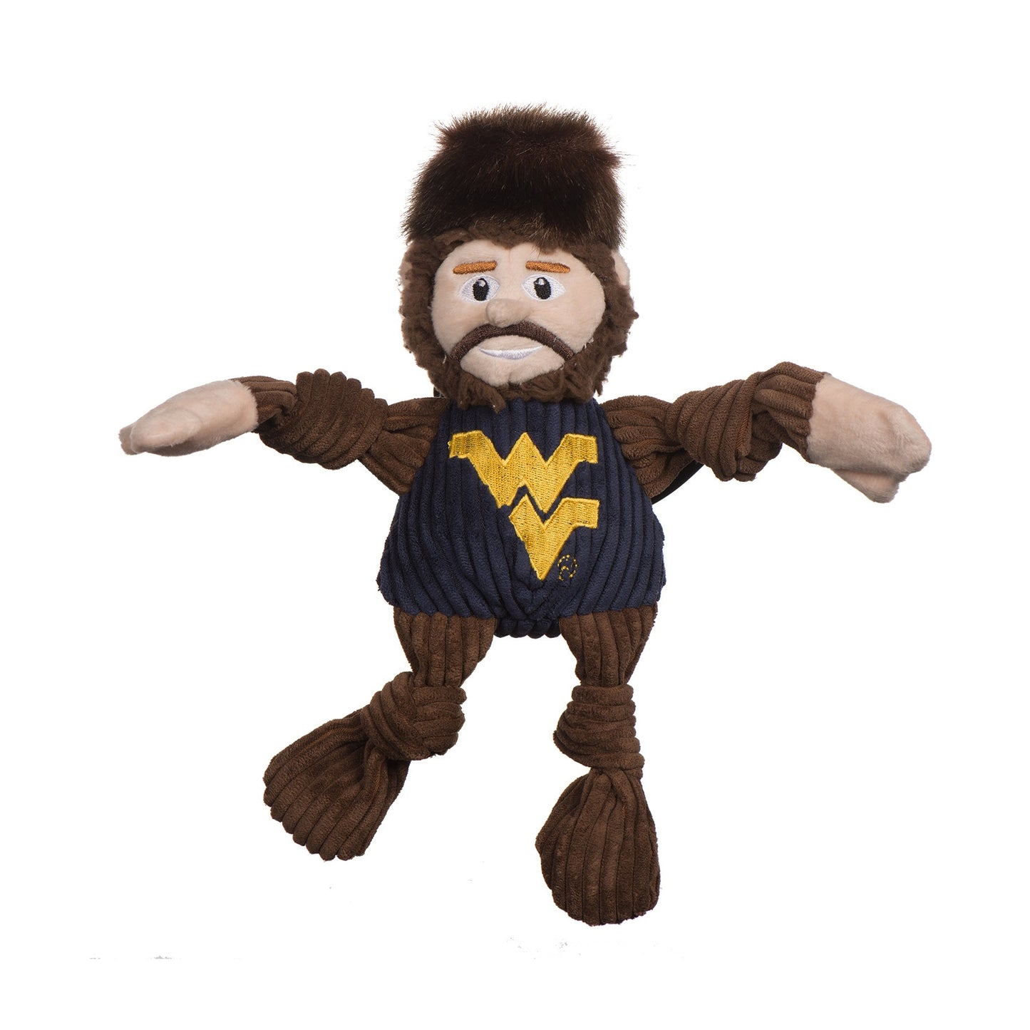 Dog Toy NCAA West Virginia University Mountaineer Knottie main product image for dogs and cats