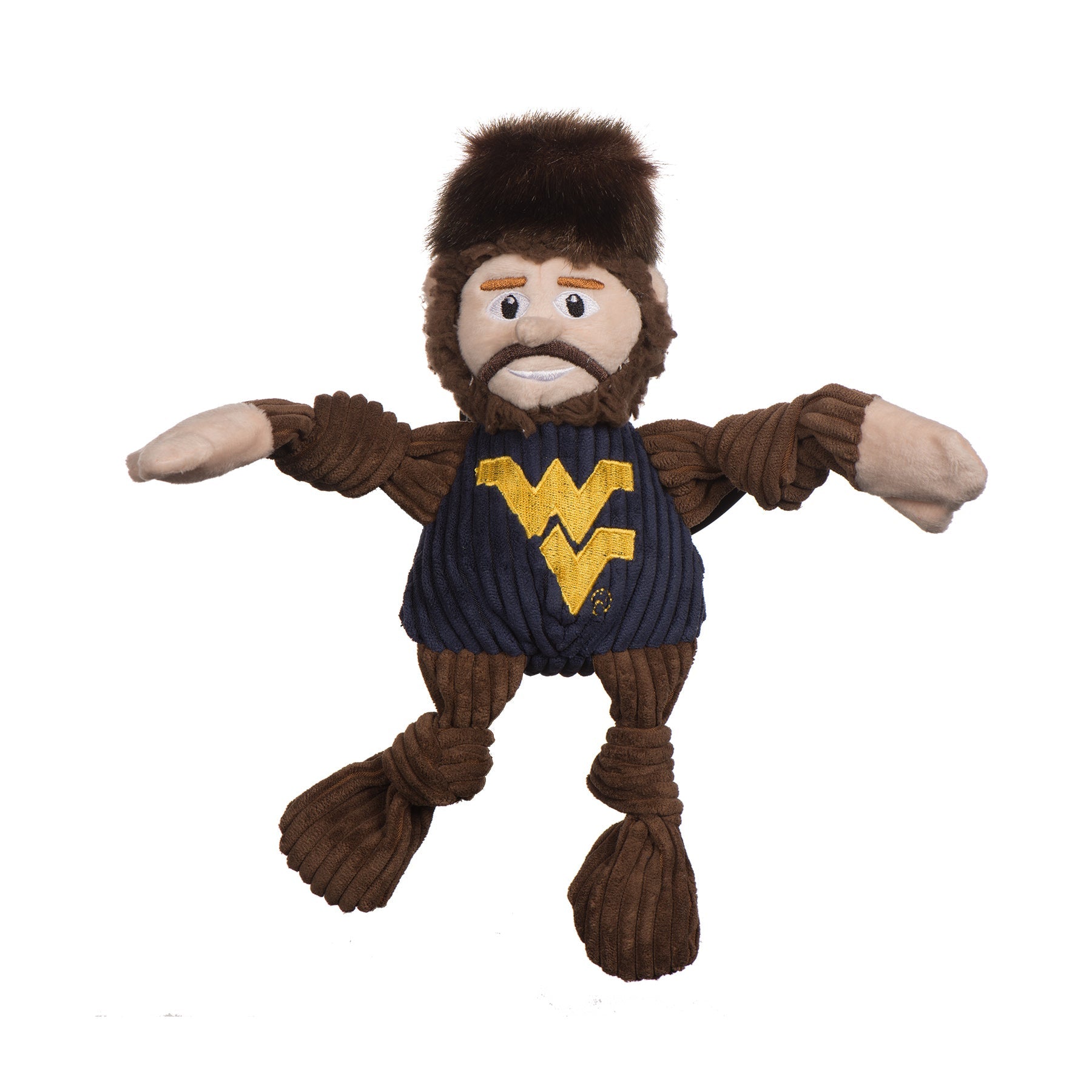 Dog Toy NCAA West Virginia University Mountaineer Knottie main product image for dogs and cats
