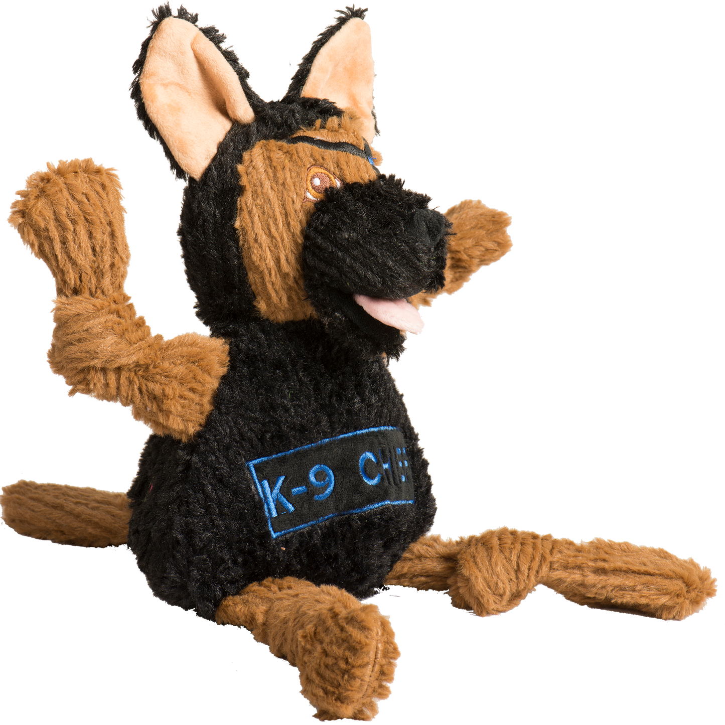 Dog Toy HuggleCause Project K-9 Hero K-9 Chief Knottie Plush main product image for dogs and cats