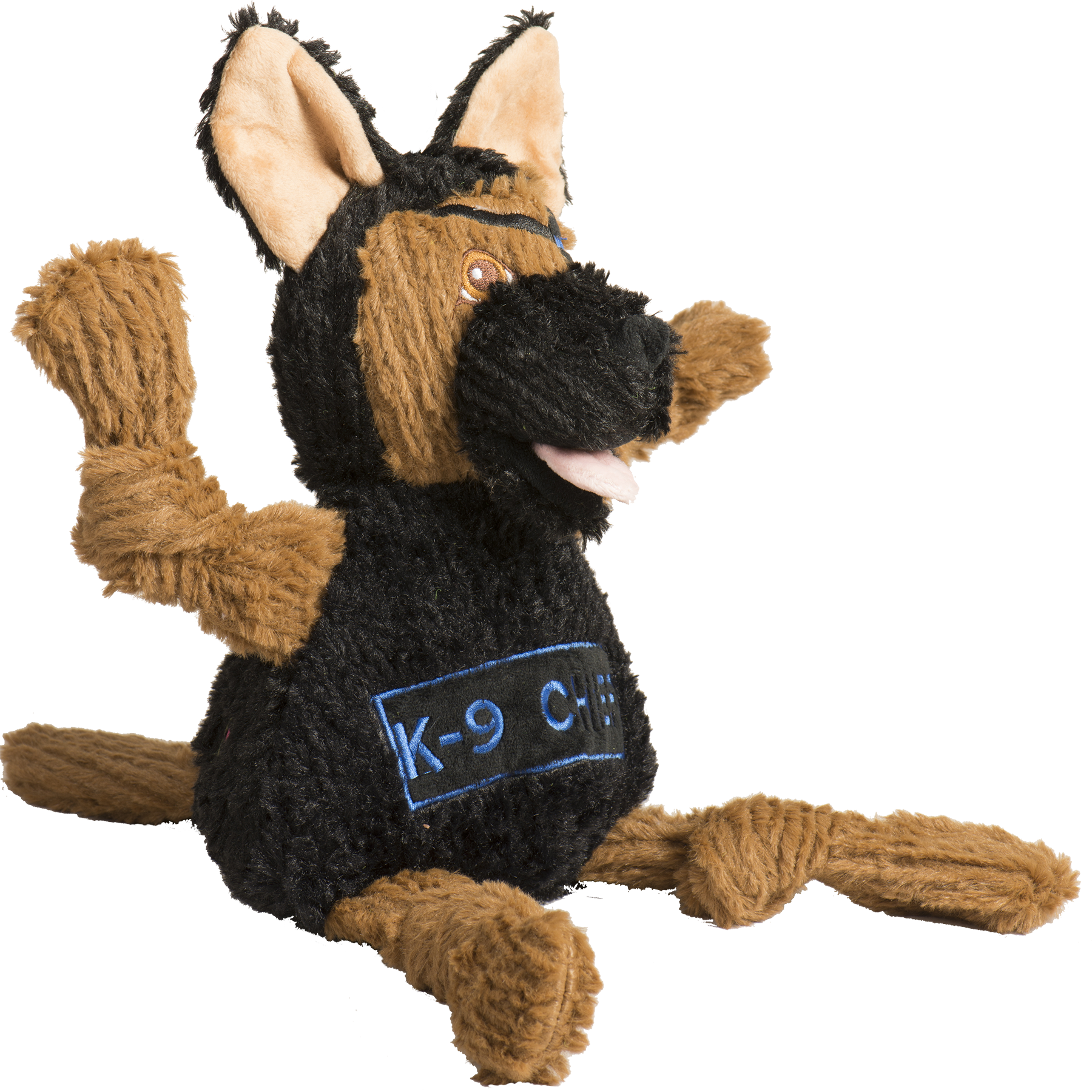 Dog Toy HuggleCause Project K-9 Hero K-9 Chief Knottie Plush main product image for dogs and cats