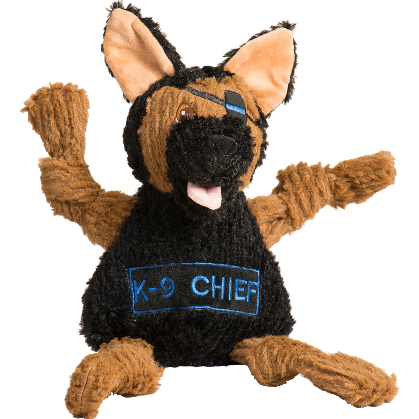 Dog Toy HuggleCause Project K-9 Hero K-9 Chief Knottie Plush main product image for dogs and cats