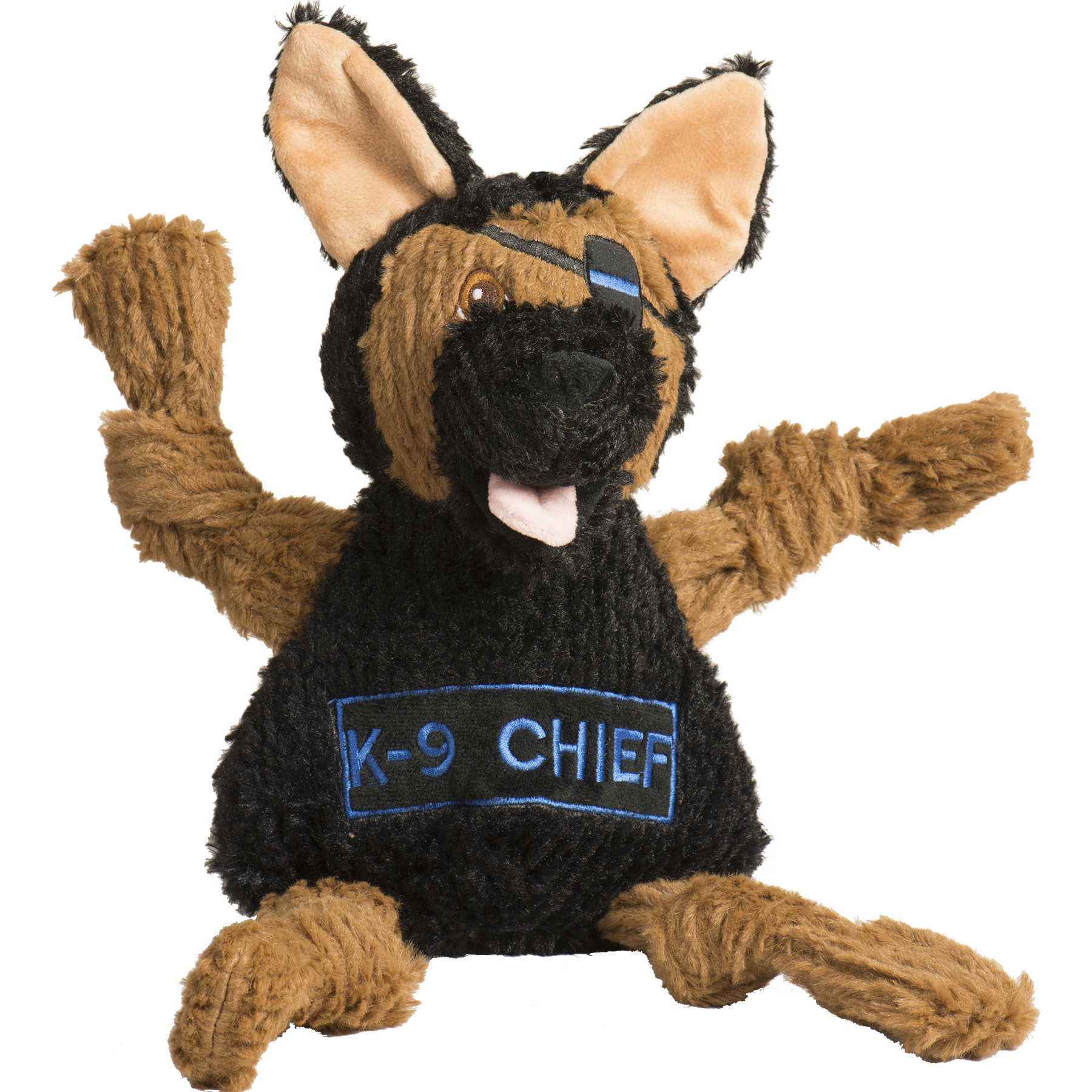 Dog Toy HuggleCause Project K-9 Hero K-9 Chief Knottie Plush main product image for dogs and cats