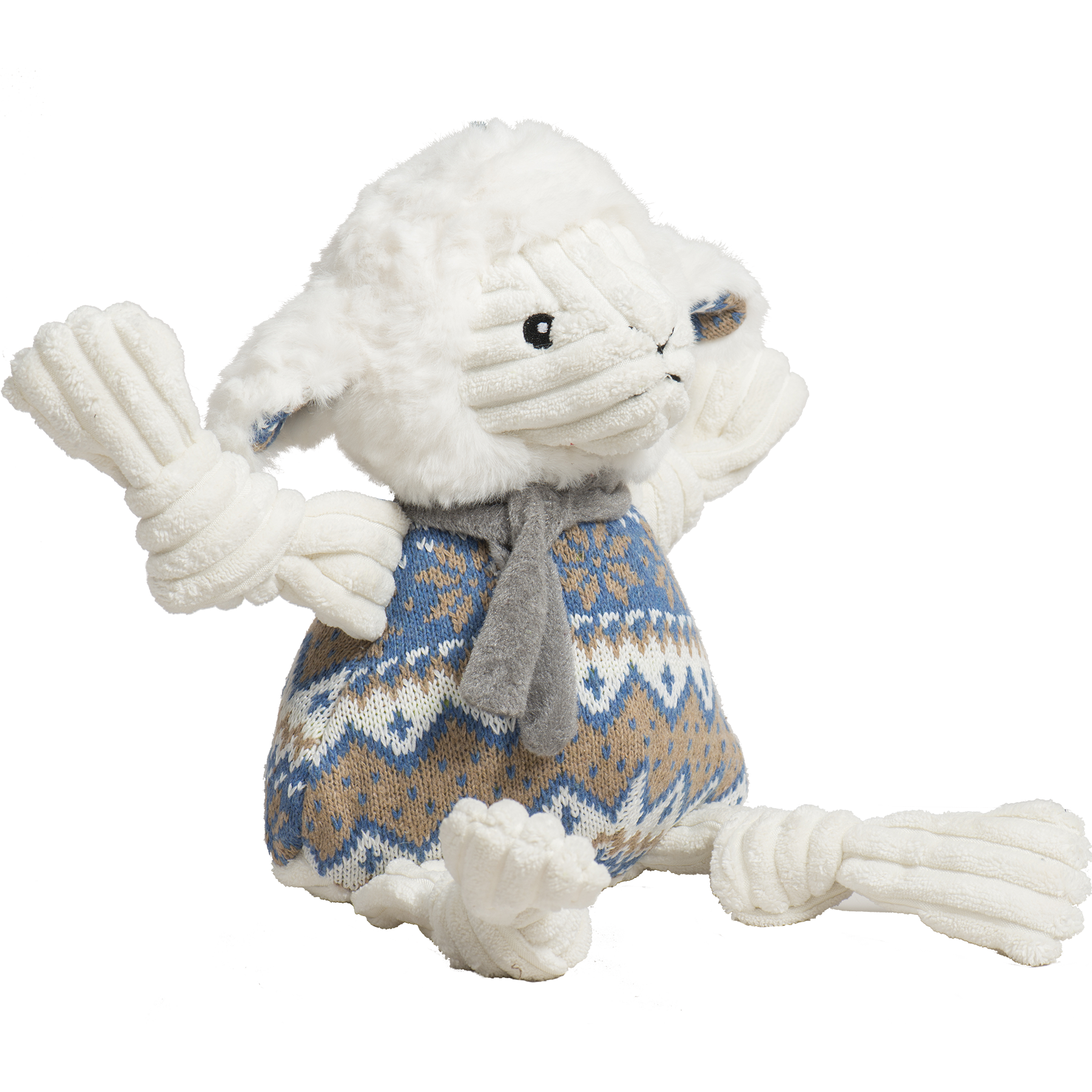 Dog Toy Leo Lamb Plush Toy Knottie for Daily Use for Comfort main product image for dogs and cats