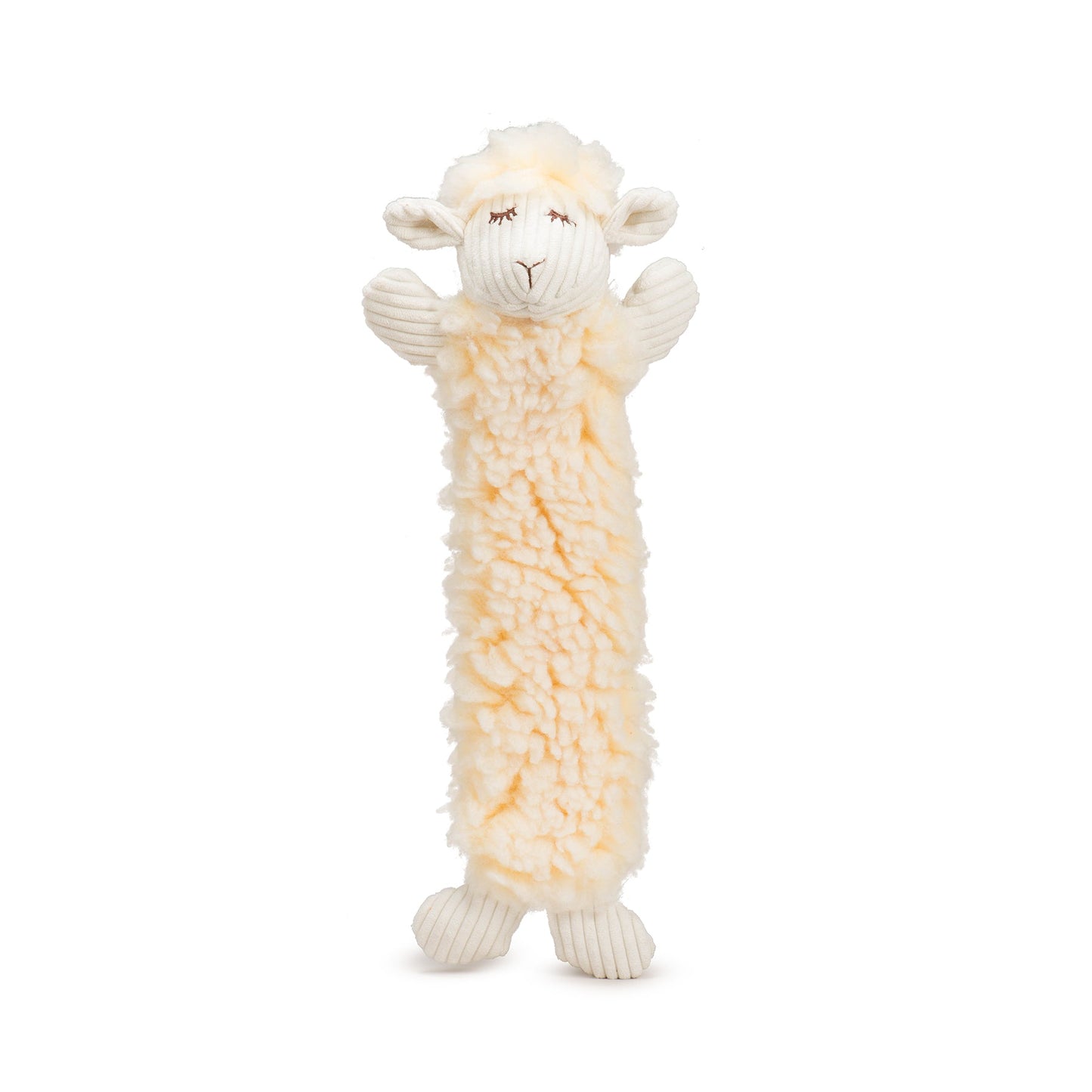 Dog Toy Louise Lamb Fluffer Long Lovelie Durable Plush Toy main product image for dogs and cats