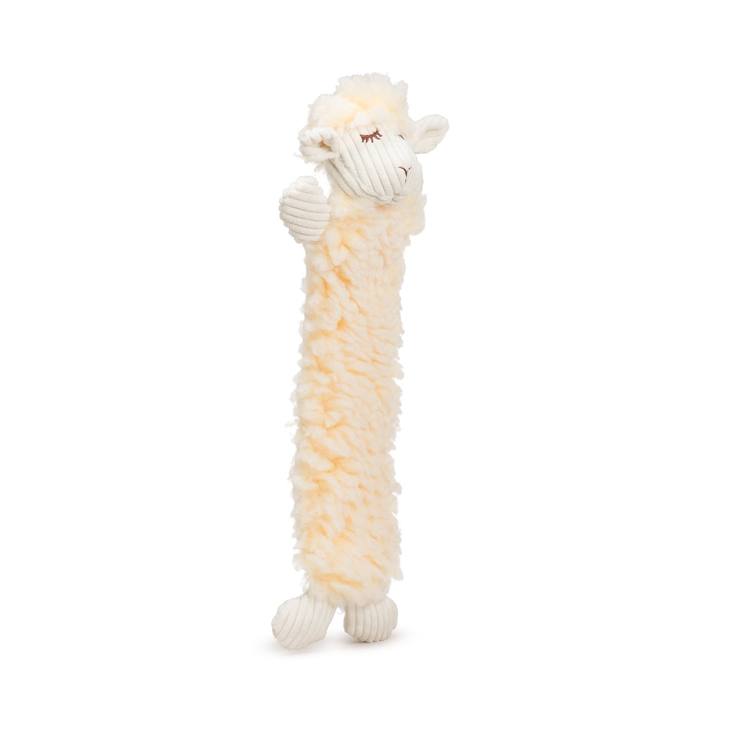 Dog Toy Louise Lamb Fluffer Long Lovelie Durable Plush Toy main product image for dogs and cats