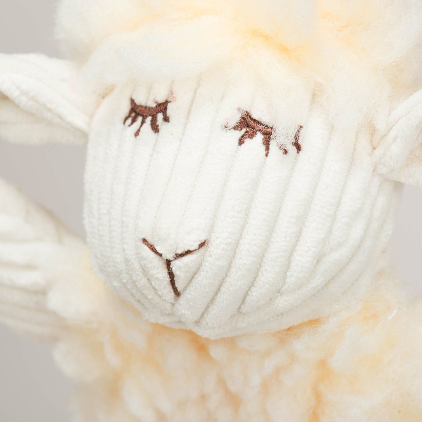 Dog Toy Louise Lamb Fluffer Long Lovelie Durable Plush Toy main product image for dogs and cats