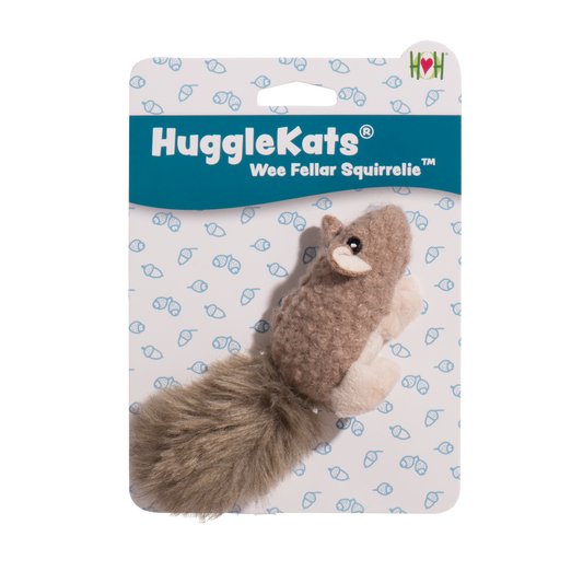 Cat Toy HuggleKats Wee Fellar Squirrelie Toy for Daily Use main product image for dogs and cats
