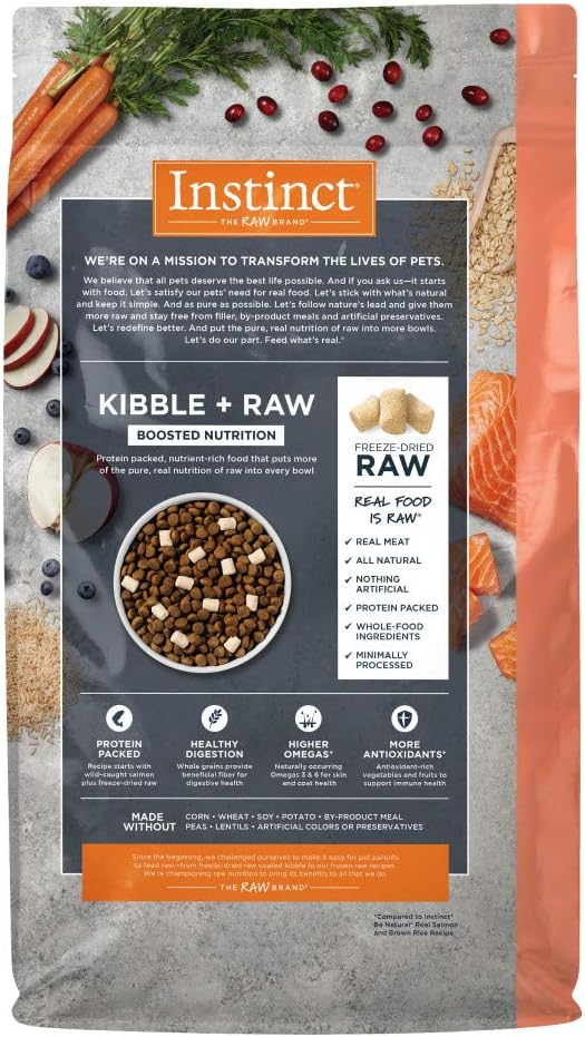 Instinct Raw Boost Whole Grain Salmon Brown Rice Dry Dog 3 - detail view