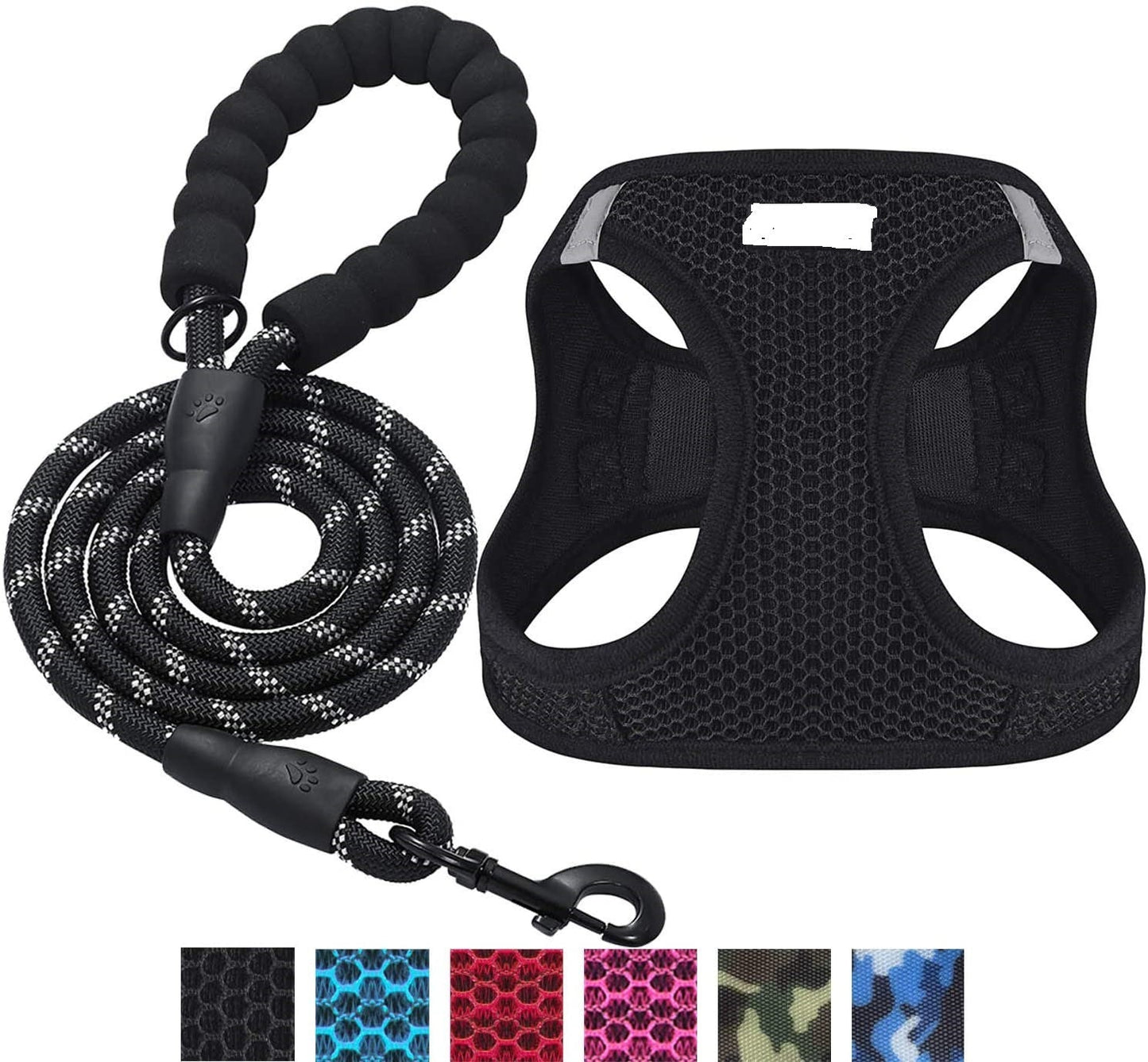 Reflective Harness Dog Leash Adjustable Dog Walking Gear - gallery image 6