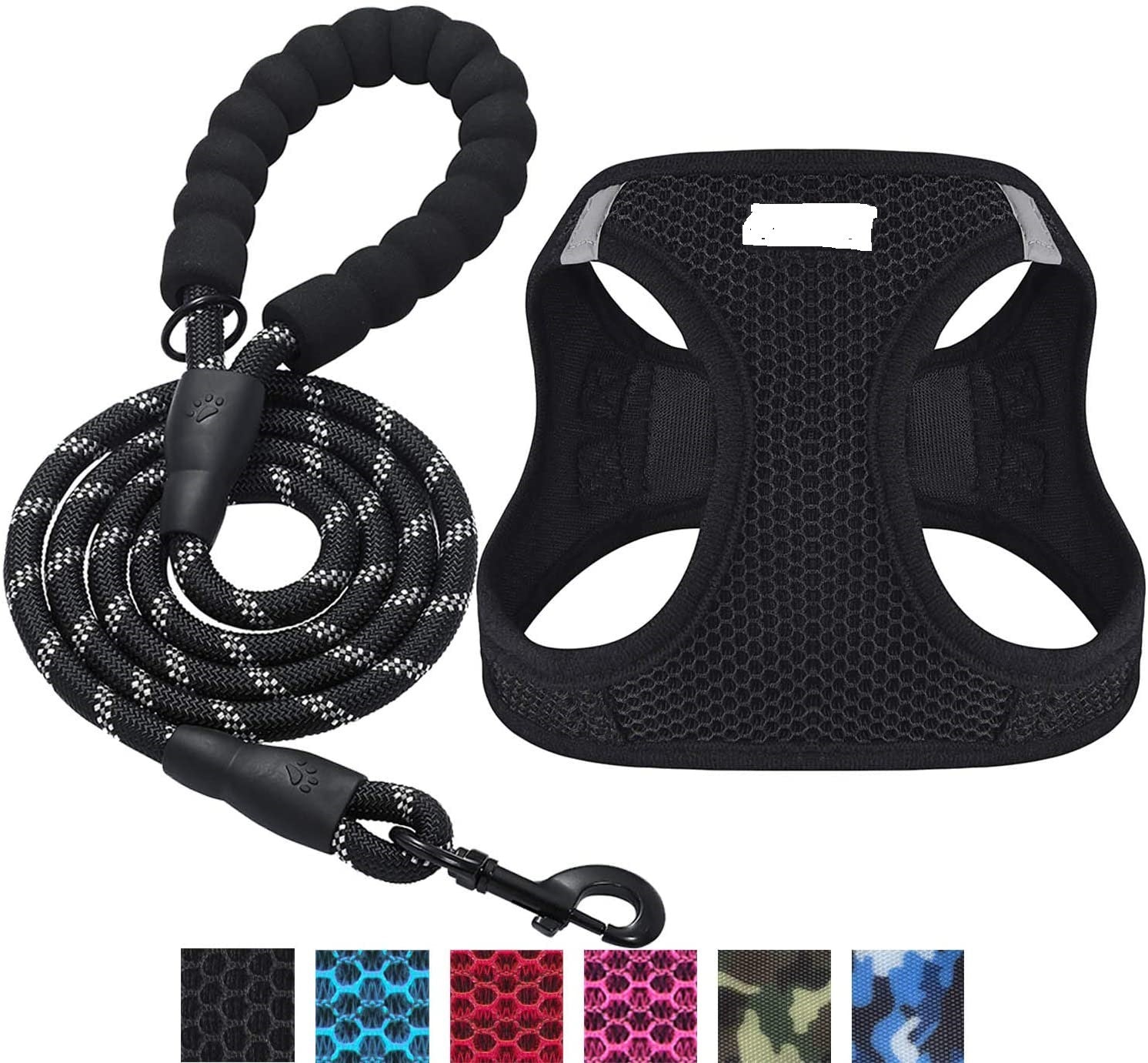 Reflective Harness Dog Leash Adjustable Dog Walking Gear - gallery image 6