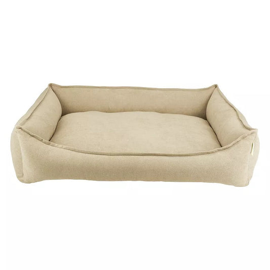Arlee Sandy Ortho Lounger Dog Bed Tan Small - main product view | Dog Beds at Purrfect Pet Kingdom