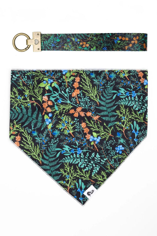 Magical Fern Forest Dog Bandana Matching Keychain Dog Pet - main product image