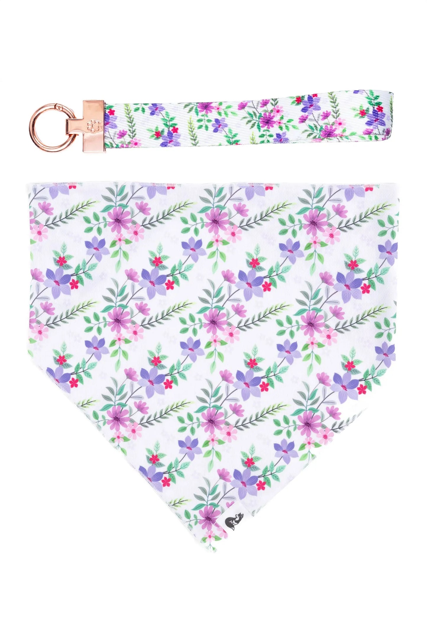 Wildflower Meadow Dog Bandana Matching Keychain Dog Bandanas - main product image