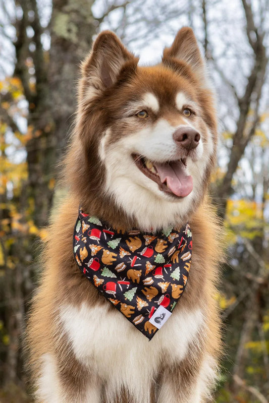 Woodland Tales Dog Bandana Dog Bandanas Premium Pet Supply - detail view